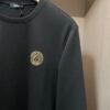 VRSC Gold-Tone Medusa Embossed Logo Slim-Fit Knit Jumper – Black