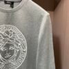 VRSC White Medusa Head Motif Cotton Crewneck Jumper – Grey