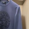 VRSC Metallic Medusa Head Print Cotton Jumper - Blue