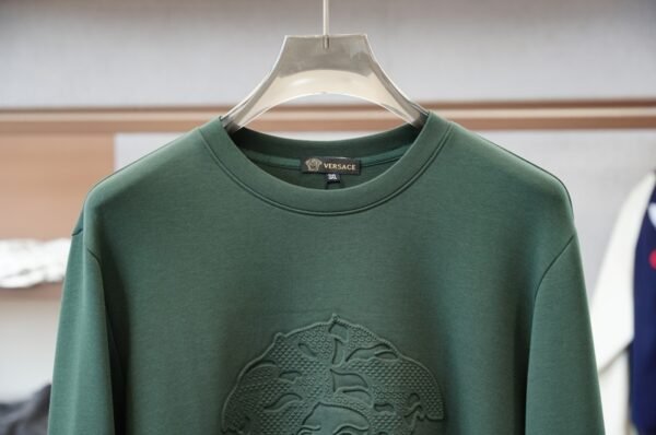 VRSC Embroidered Medusa Crewneck Jumper – Green