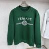 VRSC White Medusa Print Greek Key Pattern Crewneck Jumper – Green