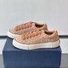 3 DXR CD Spin Suede & Oblique Canvas Trainers – Beige