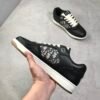 DXR CD Black Leather Beige & Black Dior Oblique Panels Low-Top Trainers