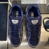 3 DXR CD Navy Blue Suede & Technical Mesh Trainers