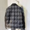 BRBY Check Jacket with Snap Buttons - Black