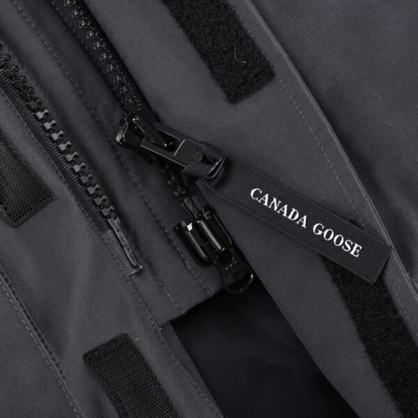 CG Utility Parka Coat with Fur-Trim Hood - Charcoal Grey