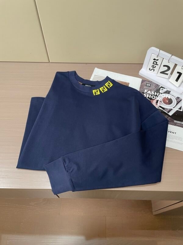 333f70b7 FND Crew Neck Jumper - Navy Blue