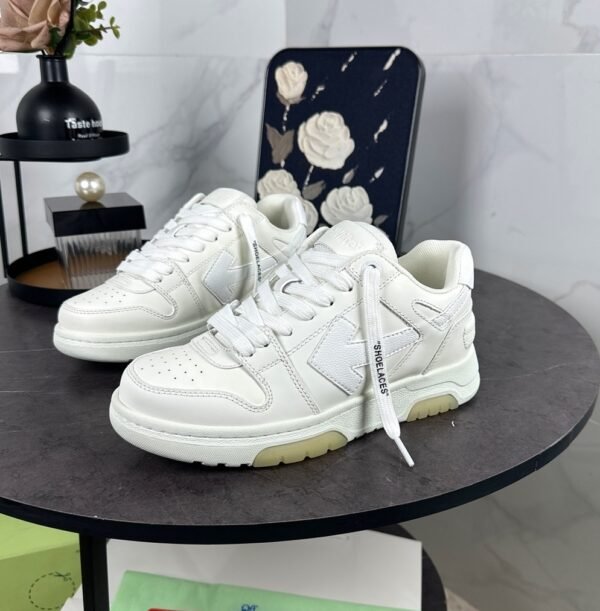 OFFW Trainers with Tonal White Panel Design