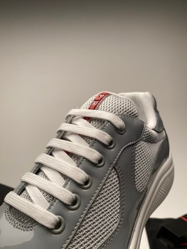 34ca5354 PRDA Trainers with Mesh Panels and Contrast Smooth Overlays - Grey