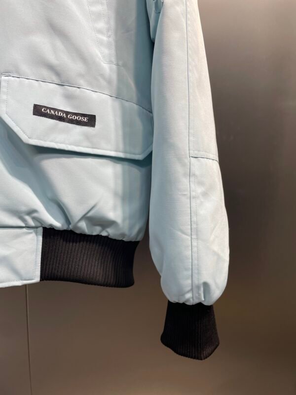 CG Fur-Trim Hooded Jacket with Utility Pockets - Ice Blue