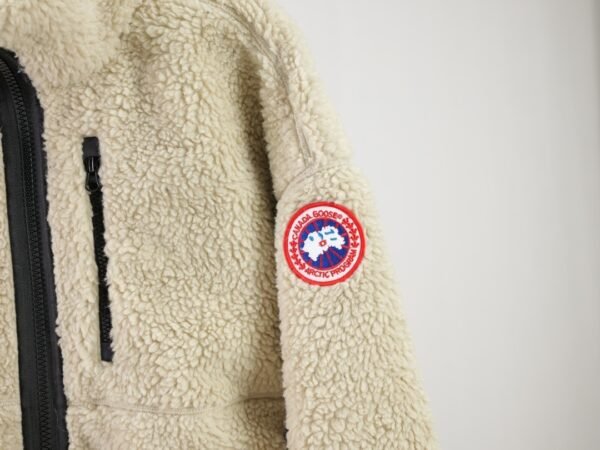 CG Zip-Up Sherpa Fleece Jacket - Cream