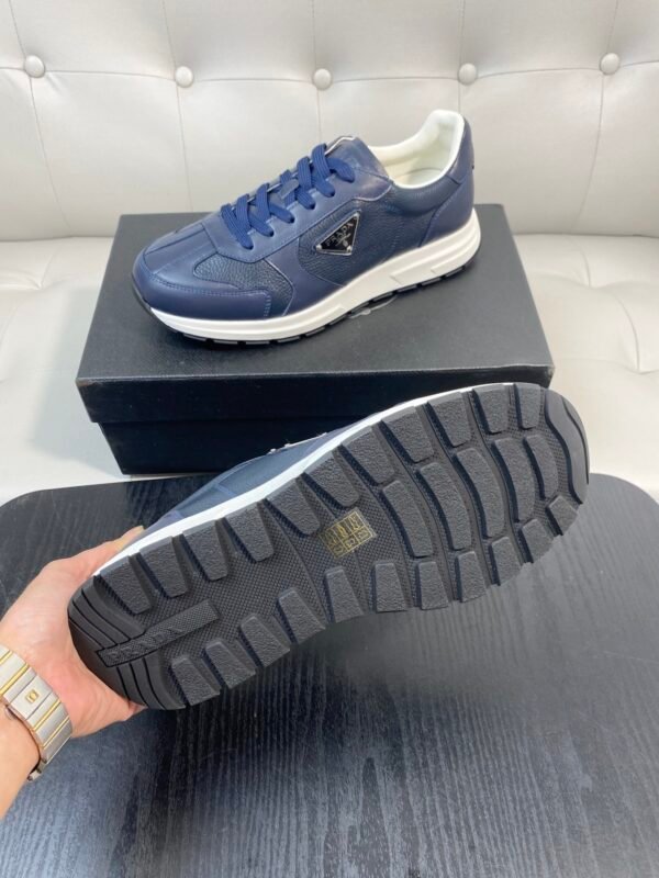 35b6aec1 PRDA Low-Top Trainers with Contrast Panels - Navy Blue