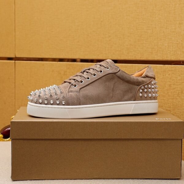 363f4472 CLB Low-Top Trainers with Studded Toe Detail - Brown