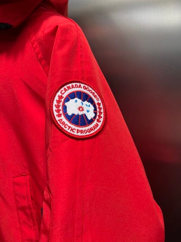 CG Fur-Trim Hooded Jacket with Utility Pockets - Red