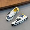 FND Chunky Trainers with Yellow Accents -  Navy/White