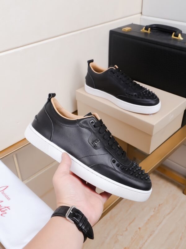 CLB Low-Top Trainers with Studded Toe Detail - Black