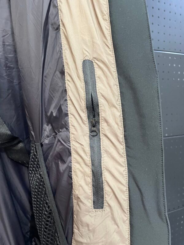 CG Hooded Zip-Up Puffer Jacket - Beige