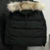 CG Hooded Puffer Jacket with Faux Fur Trim - Black