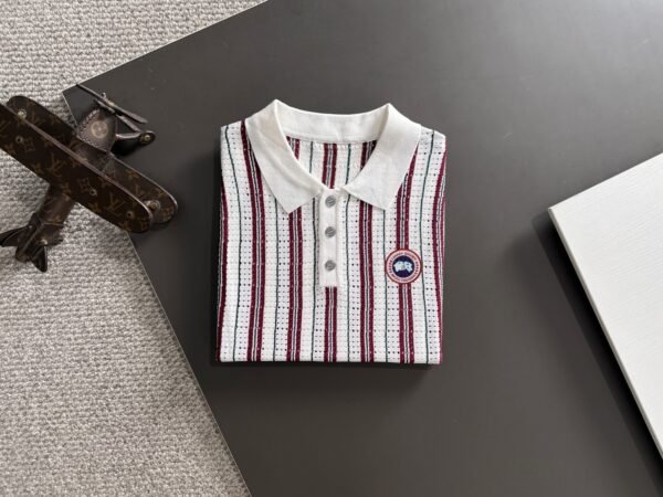 39588277 CG Stripped Polo Shirt – Red/White
