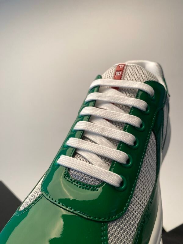 399a6c64 PRDA Trainers with Mesh and Contrast Smooth Overlays - Green