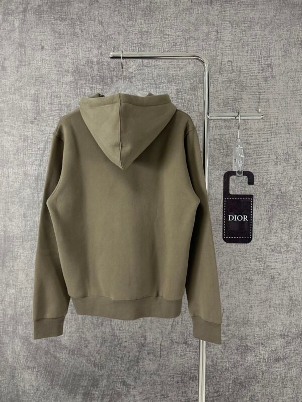 CD Embroidered Logo Pullover Hoodie - Olive Green