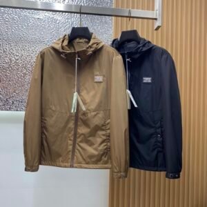 BRBY Hooded Zip-Up Jacket