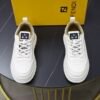 FND Low-Top Chunky Trainers with Patterned Side Detail - White