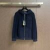 FND Hooded Zip-Up Jacket - Navy Blue