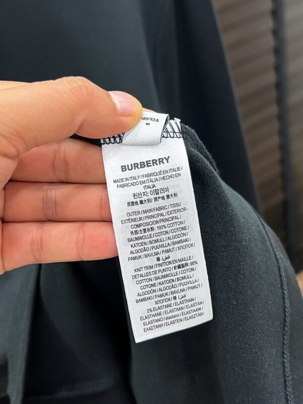 BRBY Crew Neck Jumper with Emblem Detail - Black