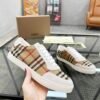 3dade650 BRBY Trainers with Check Panels - Beige
