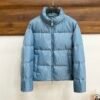 CD Quilted Puffer Jacket- Blue