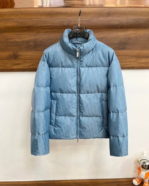 CD Quilted Puffer Jacket- Blue