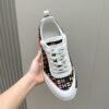 HRMS Multicolor Monogram Canvas & White Leather Overlays Low-Top Trainers
