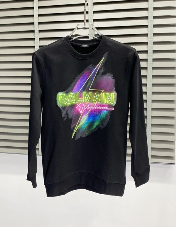 BLMN Logo Multicolor Graphic Design Crewneck Jumper