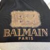 4 BLMN Paris Gold Logo Embossed Cotton T-Shirt – Black