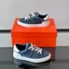 HRMS Day Suede Trainers with Functional Kelly Buckle – Grey