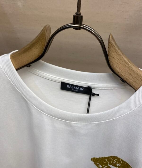 BLMN Gold Logo Kiss Print T-Shirt - White