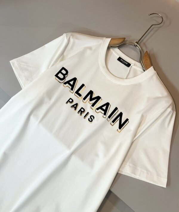 BLMN Paris Contrasted Logo Crewneck T-Shirt