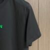 BLMN Bright Green Logo-Print Crewneck T-Shirt - Black