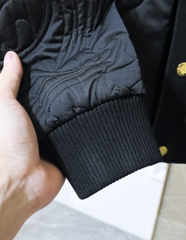 VRSC Quilted Barocco Bomber Jacket - Gold Buttons