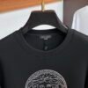 VRSC Silver Medusa Medallion Print Cotton Jumper - Black