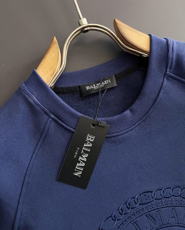 BLMN Embroidered Medal Logo Jumper - Blue