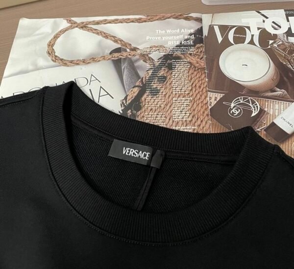 VRSC Tonal Medusa Crewneck Cotton Jumper – Black