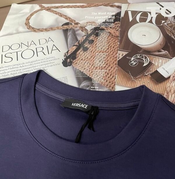 VRSC Metallic Medusa Head Print Cotton Jumper - Blue