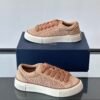 4 DXR CD Spin Suede & Oblique Canvas Trainers – Beige