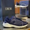 4 DXR CD Navy Blue Suede & Technical Mesh Trainers