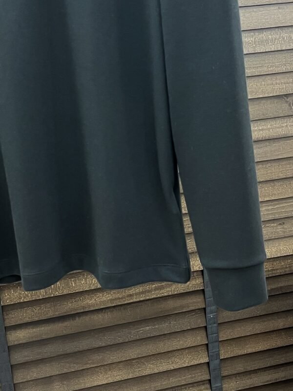 BRBY Crew Neck Jumper with Emblem Detail - Black