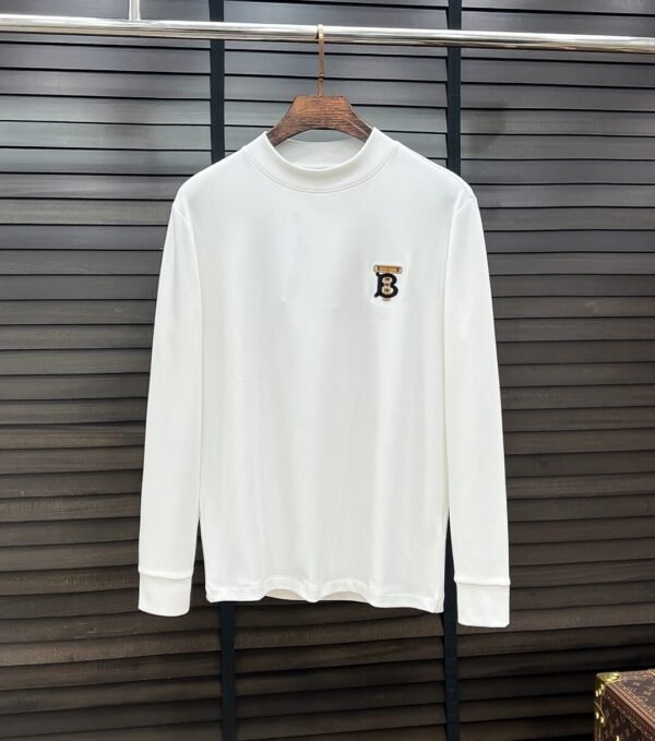 416d1aab BRBY Crew Neck Jumper with Emblem Detail - White