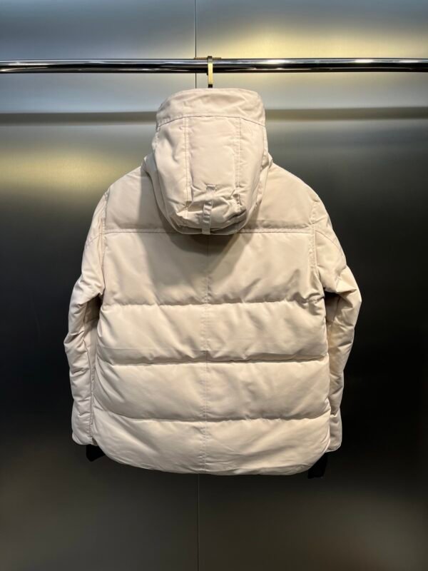 CG Quilted Hooded Puffer Jacket - Light Beige
