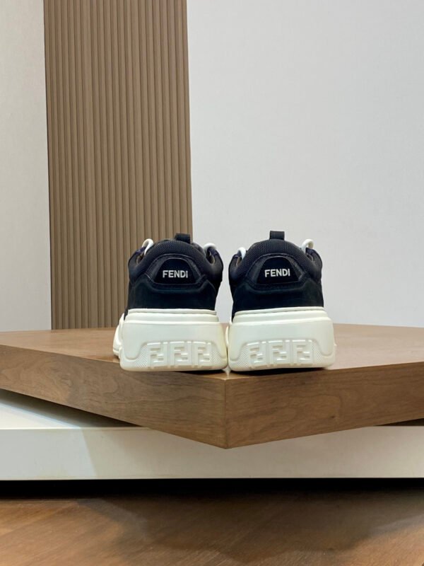 41d0434d FND Low-Top Chunky Trainers with Raised Panel Detail - Black